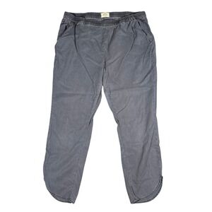 Marine Layer Allison Pants Charcoal Gray Elastic Waist Tulip Hem Mens XL